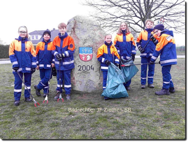 Müllsammelaktion 2019 in der Gemeinde Ziethen